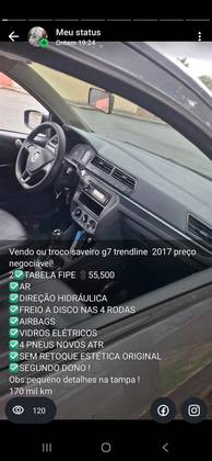 VOLKSWAGEN SAVEIRO 1.6 MSI TRENDLINE CS 8V FLEX 2P MANUAL